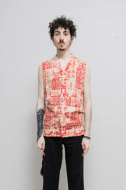 COMME DES GARÇONS HOMME PLUS - FW07 "My Way" Patterned button up vest