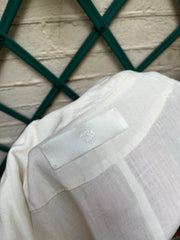 (New Arrival) MARC LE BIHAN - White linen tail jacket
