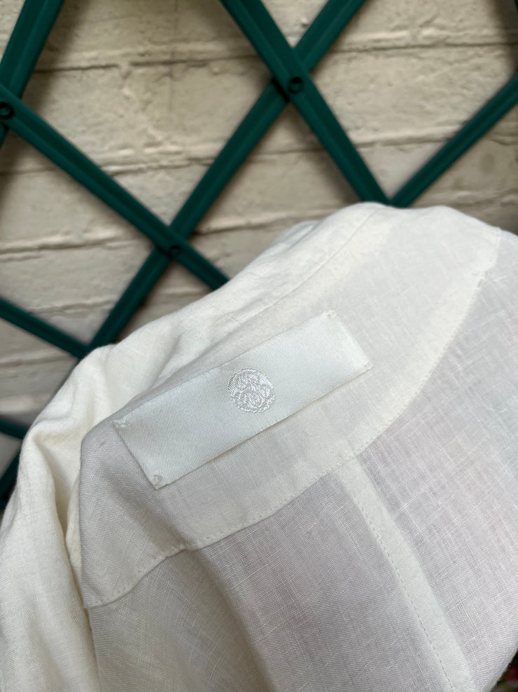 (New Arrival) MARC LE BIHAN - White linen tail jacket