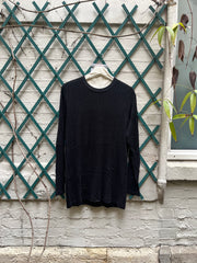 (New Arrival) Y’S FOR MEN - Cotton blend sweater with ribbed texture