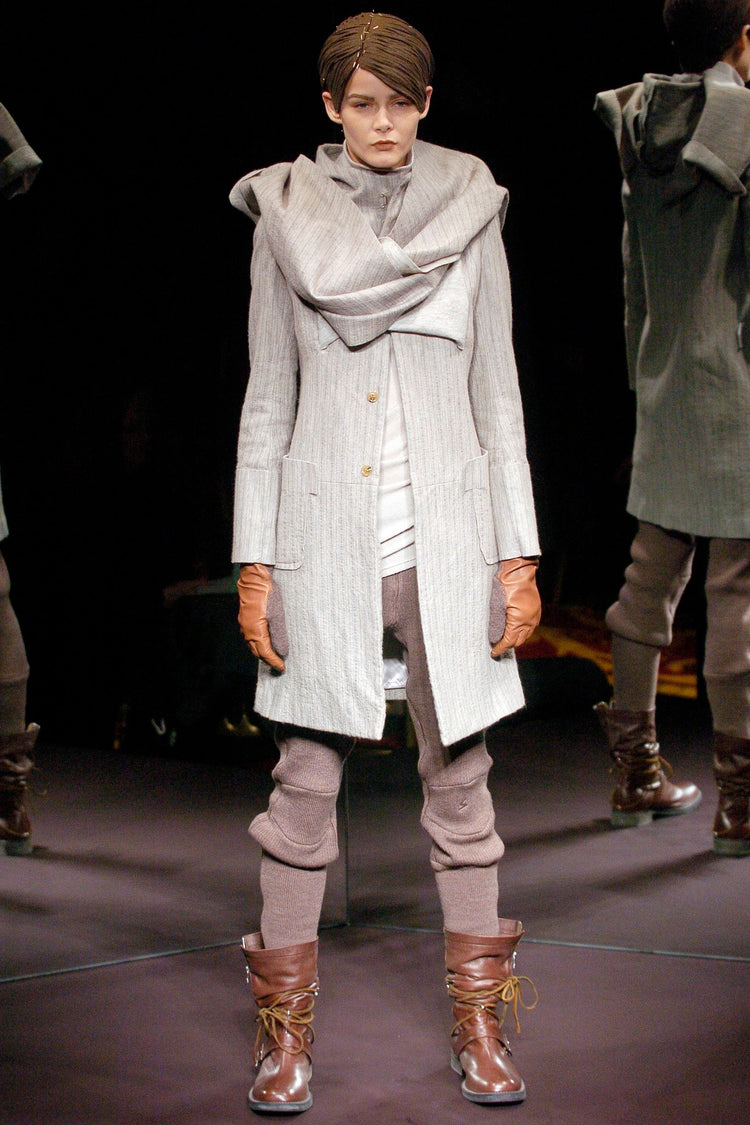 UNDERCOVER - FW05 « Arts and Crafts » High leather boots with 