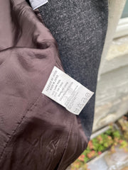 (New Arrival) YOHJI YAMAMOTO - FW98 Wool + linen open jacket with lapel slits (runway)
