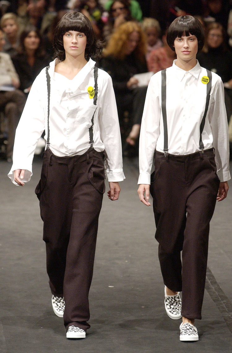 UNDERCOVER - SS04 « Languid » Deformed cotton shirt with faux