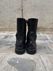 (New Arrival) RICK OWENS - Leather creeper boots