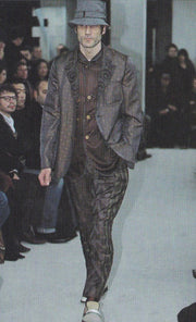 (New Arrival) COMME DES GARÇONS HOMME PLUS - FW02 Lightweight docking pants with frayed seams (runway)