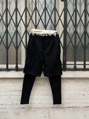(New Arrival) DEVOA - Textured wool layered pants