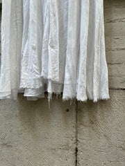(New Arrival) YOHJI YAMAMOTO - FW22 Long cotton skirt with pocket detail (runway)
