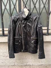 (New Arrival) UNDERCOVER - SS07 « Purple » Lightweight cow leather jacket with zippers and pocket details