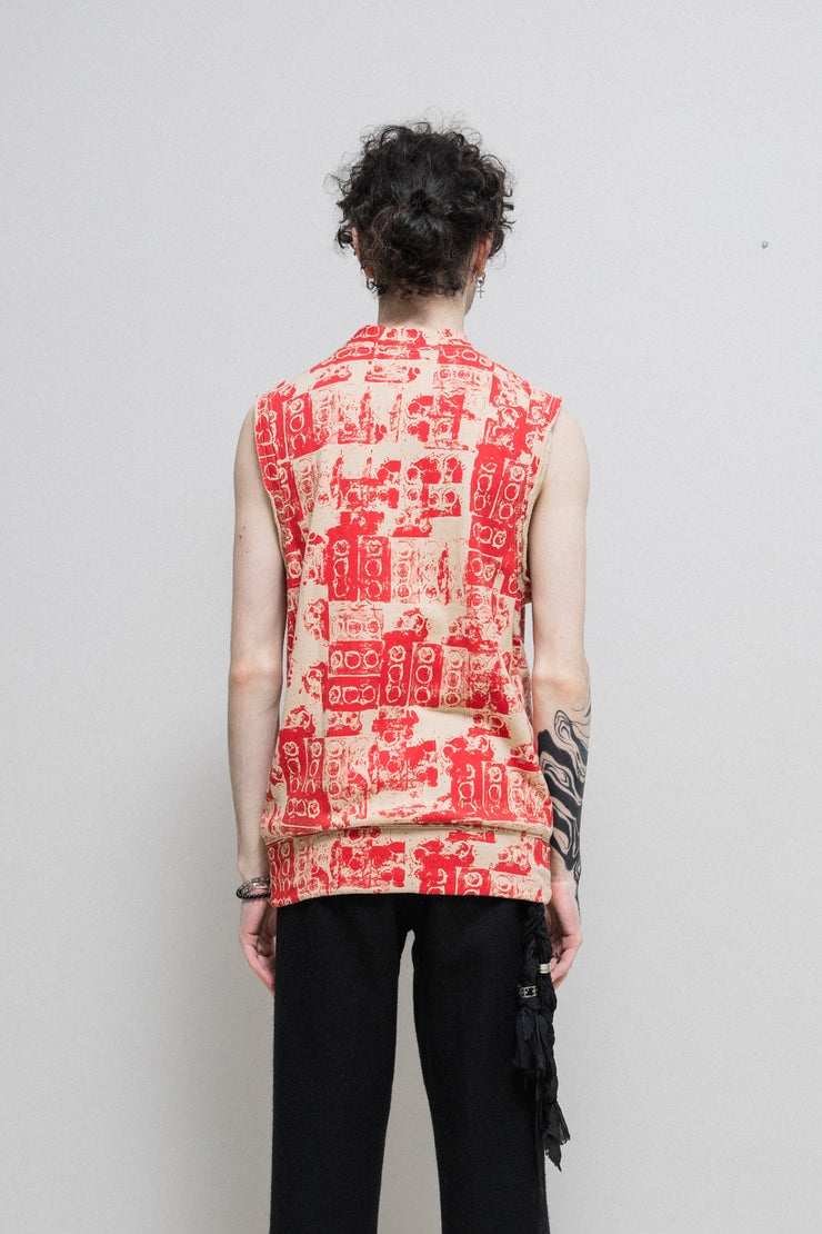 COMME DES GARÇONS HOMME PLUS - FW07 "My Way" Patterned button up vest