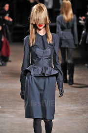 (New Arrival) A.F VANDEVORST - FW13 Strapless bustle top with frilled bottom (runway)