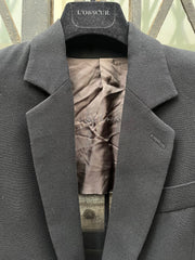 (New Arrival) RICK OWENS - FW02 "SPARROWS" Wool blend costume jacket with padded shoulders (runway)