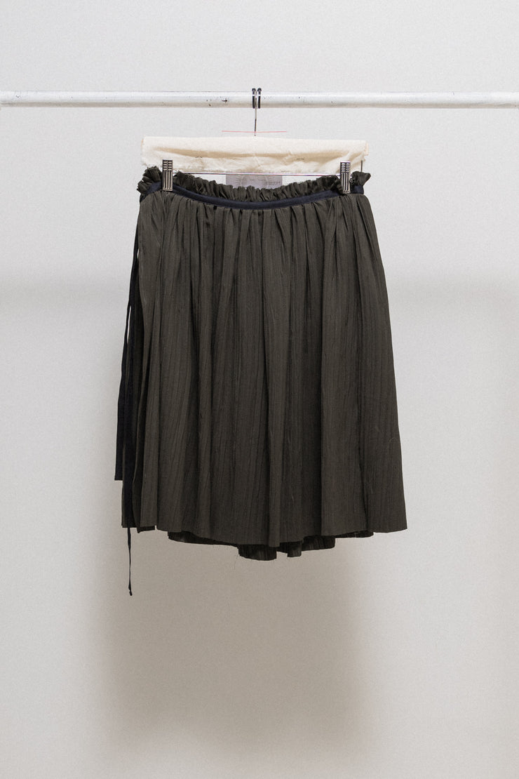 A.F VANDEVORST - Pleated skirt with ruched waist and straps