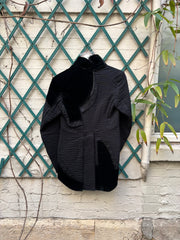 (New Arrival) COMME DES GARCONS - SS10 Textured cotton jacket with layered patches of different fabrics