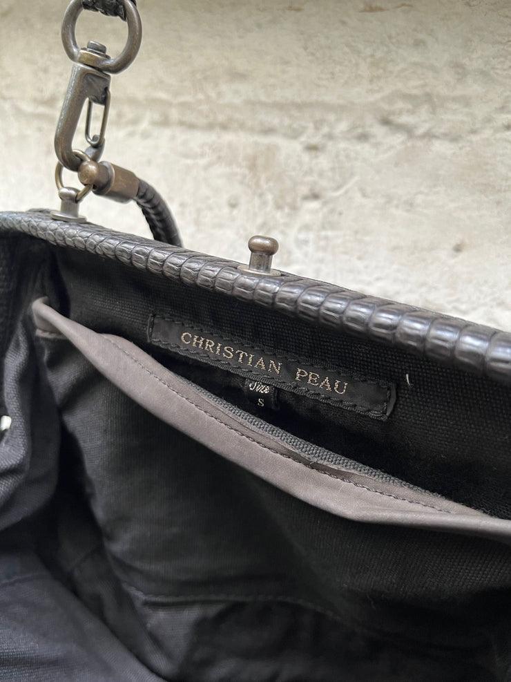 (New Arrival) CHRISTIAN PEAU - Lizzard skin bag