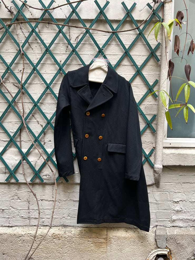 (New Arrival) COMME DES GARÇONS - FW02 Double breasted twisted wool coat