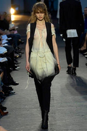 ANN DEMEULEMEESTER - SS07 Silk gradient dress top with straps (runway)