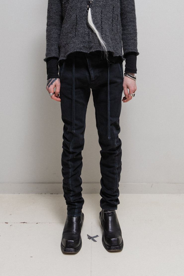 BORIS BIDJAN SABERI - P-11 Object dyed stripe textured cotton pants