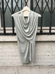 (New Arrival) RICK OWENS LILIES - Mint grey draped top