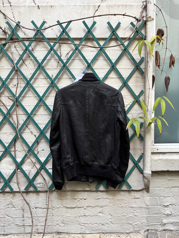 (New Arrival) KAZAYUKI KUMAGAI ATTACHMENT - Sheep leather jacket with double pockets