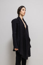 A.F VANDEVORST - FW10 Mohair and silk heavy knitted sweater with elbow slits