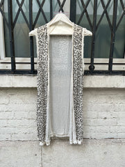 (New Arrival) ANN DEMEULEMEESTER - SS10 Silk vest with 850 gr of metal sequins (runway)