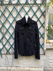 (New Arrival) L.G.B - Cotton blend textured shirt with removable collar