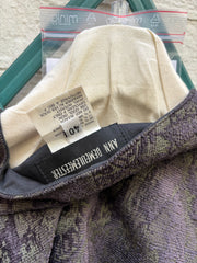 (New Arrival) ANN DEMEULEMEESTER - 1990’s patterned vest with metallic threads