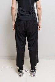 YOHJI YAMAMOTO POUR HOMME - SS19 Double pocket wide gabardine wool pants