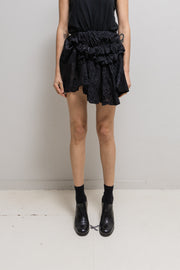 NOZOMI ISHIGURO HAUTE COUTURE - SS10 Ruffled mini skirt with different patterns (runway)