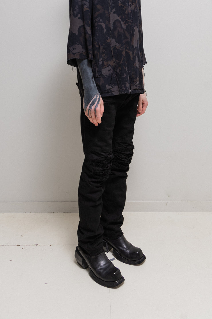 JULIUS 7 - FW10 "GOTH_IK" Biker denim