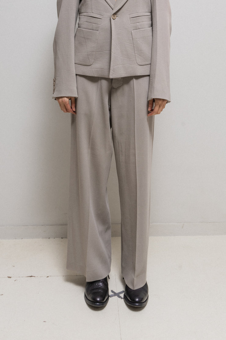 RICK OWENS - FW02 "SPARROWS" Virgin wool wide pants