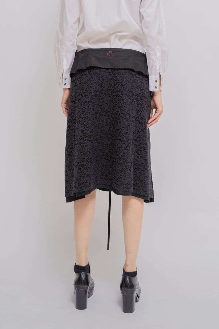 A.F VANDEVORST - SS02 Three panels wrap up skirt