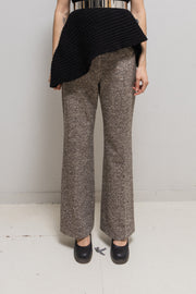 ALEXANDER MCQUEEN - FW04 "Pantheon ad Lucem" Glittery tweed signature cut pants