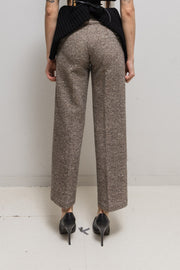 ALEXANDER MCQUEEN - FW04 "Pantheon ad Lucem" Glittery tweed pants with side closure