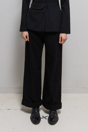 (Pre Sale) YOHJI YAMAMOTO - FW05 Warm wool pants with rolled up hems