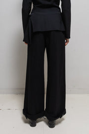 (Pre Sale) YOHJI YAMAMOTO - FW05 Warm wool pants with rolled up hems