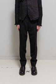 YOHJI YAMAMOTO Y'S FOR MEN - Early 2000's Gabardine wool wide pleated pants