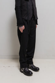 YOHJI YAMAMOTO Y'S FOR MEN - Early 2000's Gabardine wool wide pleated pants