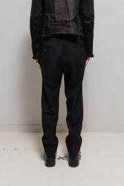 YOHJI YAMAMOTO Y'S FOR MEN - Early 2000's Gabardine wool wide pleated pants