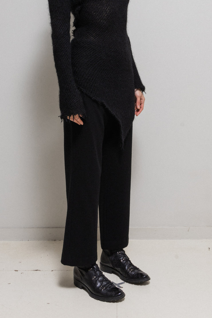 YOHJI YAMAMOTO - FW05 Wide wool pants with double pocket details