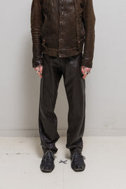 YOHJI YAMAMOTO Y'S FOR MEN - Wide leather pants