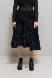 COMME DES GARCONS - FW07 Stretch voluminous skirt with 3D ruffles (runway)