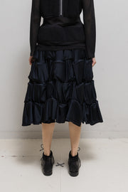 COMME DES GARCONS - FW07 Stretch voluminous skirt with 3D ruffles (runway)