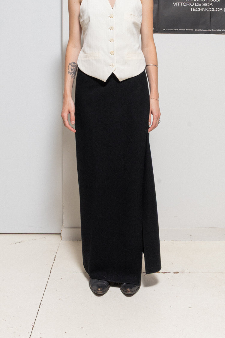 MARTIN MARGIELA - Early 00's Wool apron skirt (Line 6) – L'OBSCUR
