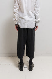 (New Arrival) RICK OWENS - FW03 "TRUCKER" Wide textured cotton pants with frayed hem