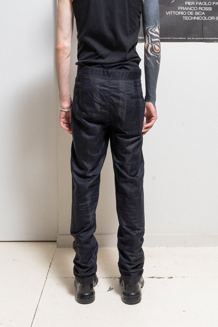 ANN DEMEULEMEESTER - SS16 Cotton and silk striped pants – L'OBSCUR