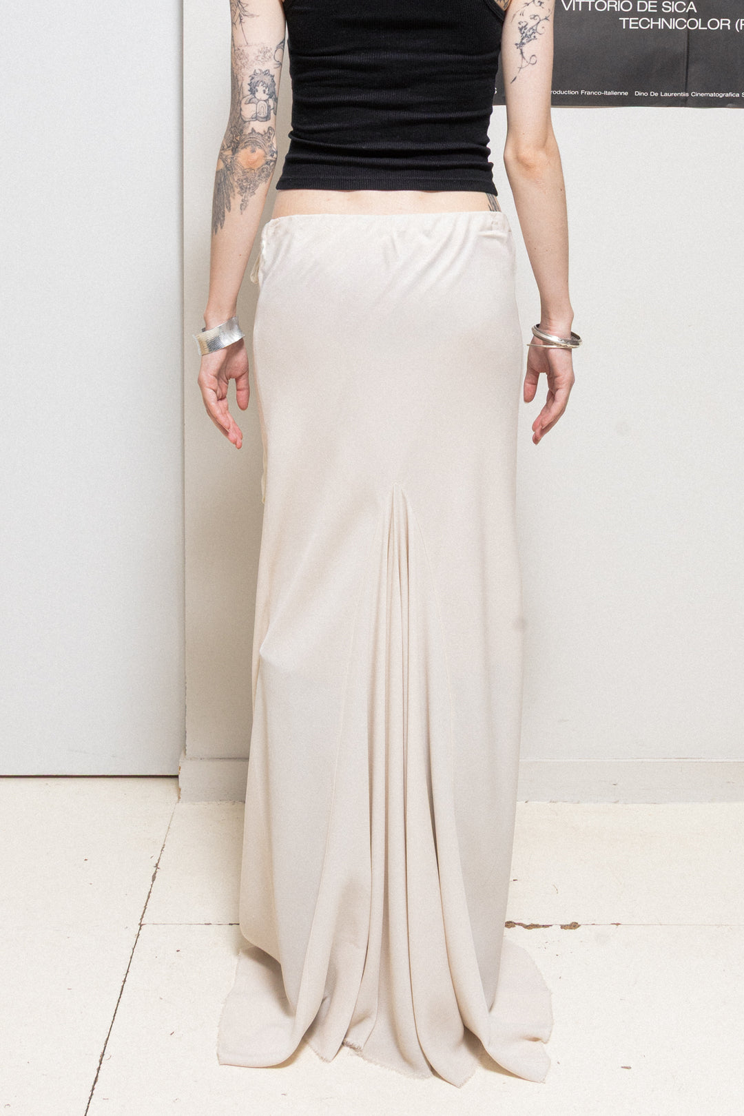 ANN DEMEULEMEESTER シルクスカート 38 ANN DEMEULEMEESTER – L'OBSCUR