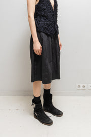 UNDERCOVER x WTAPS - SS00 "Teaser" Pleated midi length skirt with cropped back