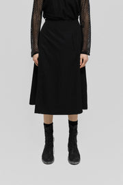 YOHJI YAMAMOTO - Gabardine wool wrap up skirt with pockets (late 80's)