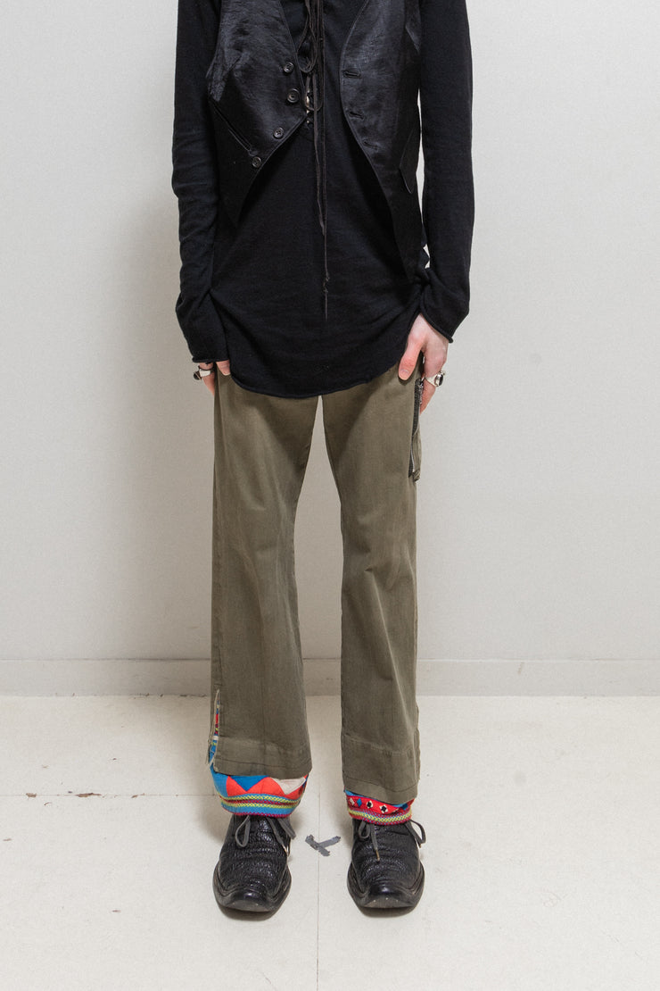 UNDERCOVER - SS03 "SCAB" Ethnic bottom cotton pants with flap pockets